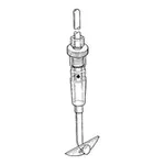 Merck Ace Trubore glass stirrer assembly