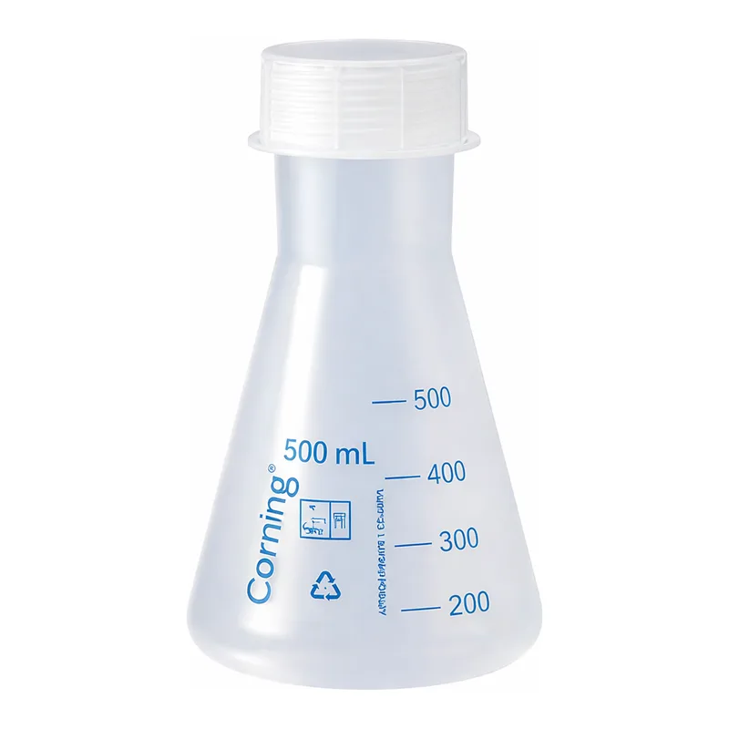 Merck Corning narrow mouth Erlenmeyer flask, reusable