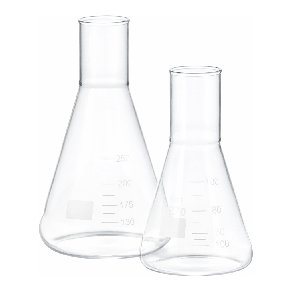 Merck Pyrex Culture flask, narrow mouth, rimless