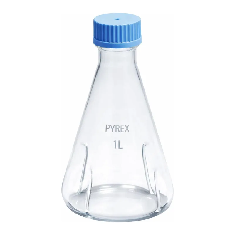 Merck Pyrex Culture flask, baffled, PTFE membrane screwcap