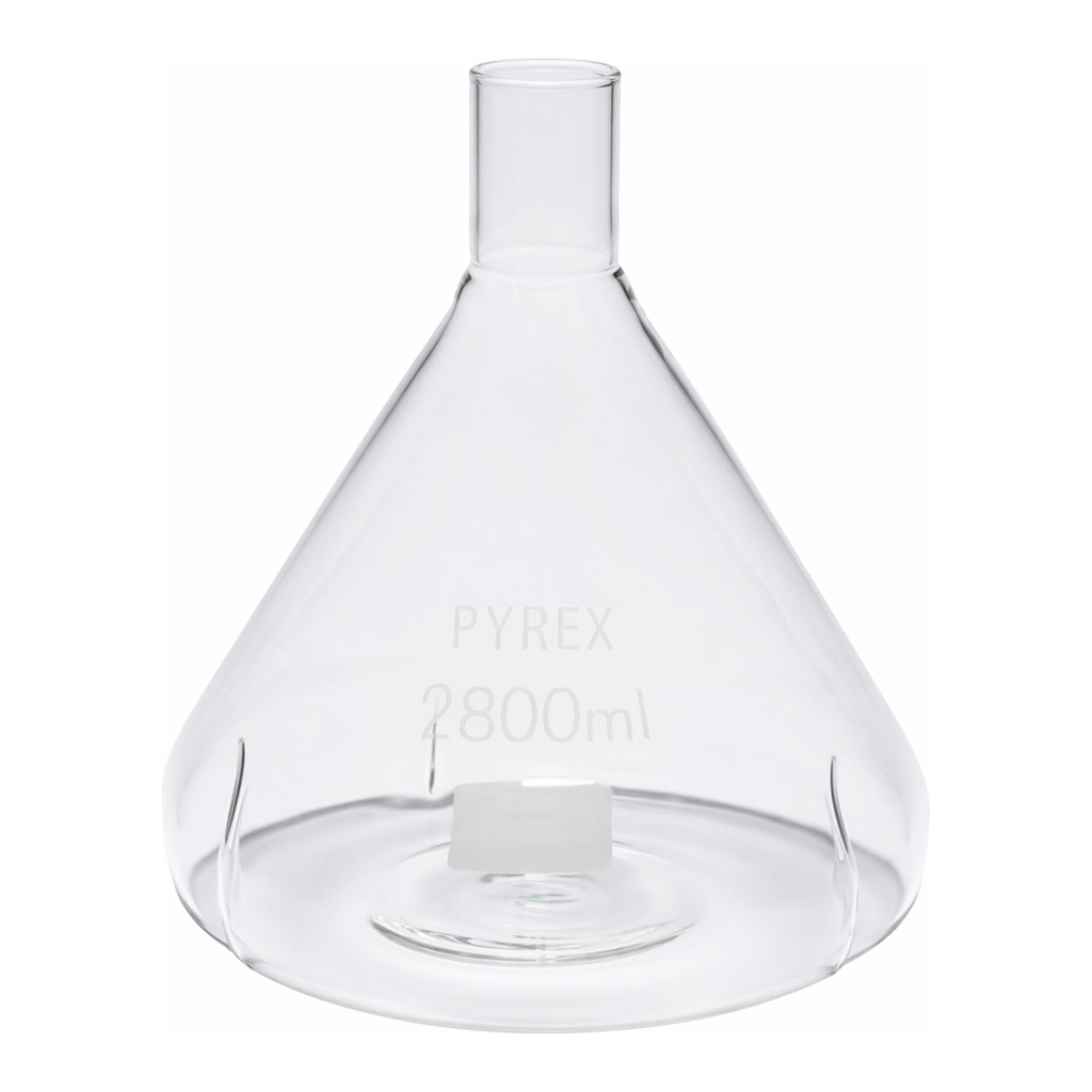 Merck Pyrex Fernbach culture flask, baffled