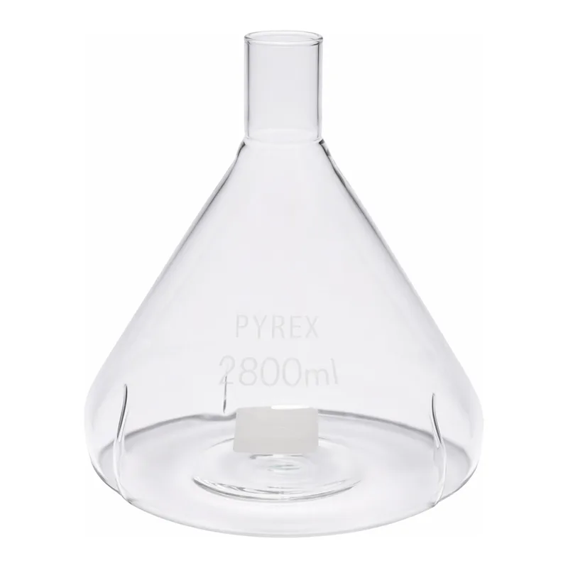 Merck Pyrex Fernbach culture flask, baffled