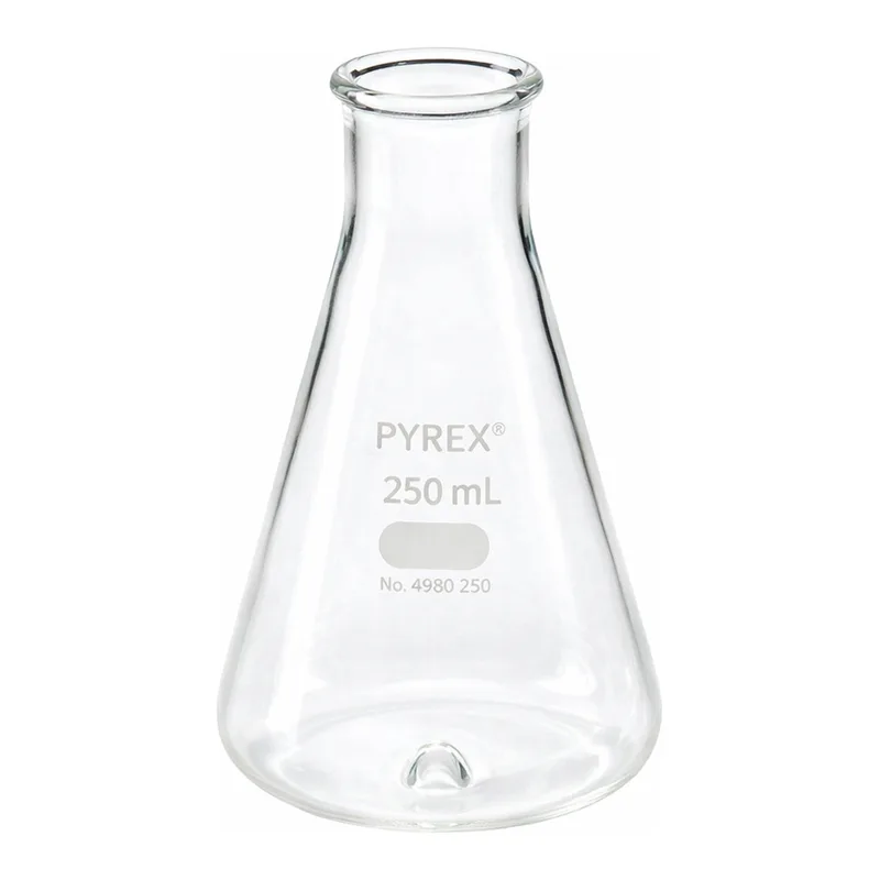 Merck Pyrex baffled Erlenmeyer flask