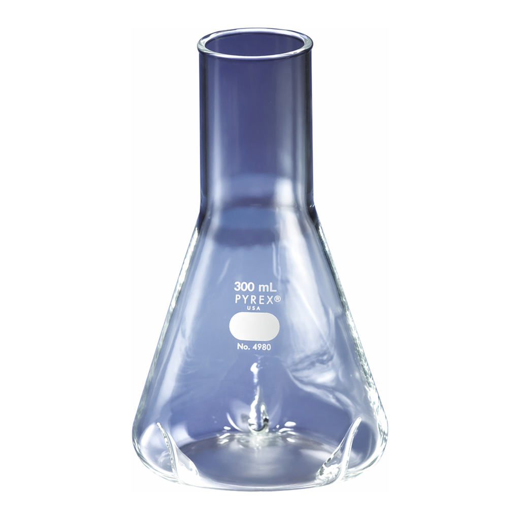 Merck Pyrex shaker flask with extra-deep baffles