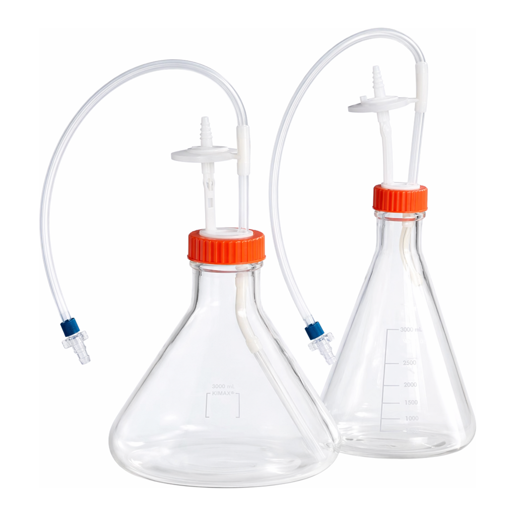 Merck Corning Erlenmeyer cell culture flasks, 0.2 μm vent with diptube