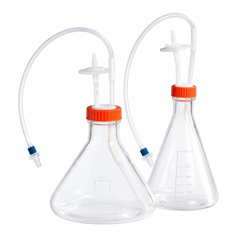 Merck Corning Erlenmeyer cell culture flasks, 0.2 μm vent with diptube