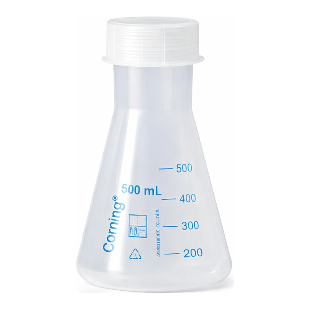 Merck Corning narrow mouth Erlenmeyer flask, reusable