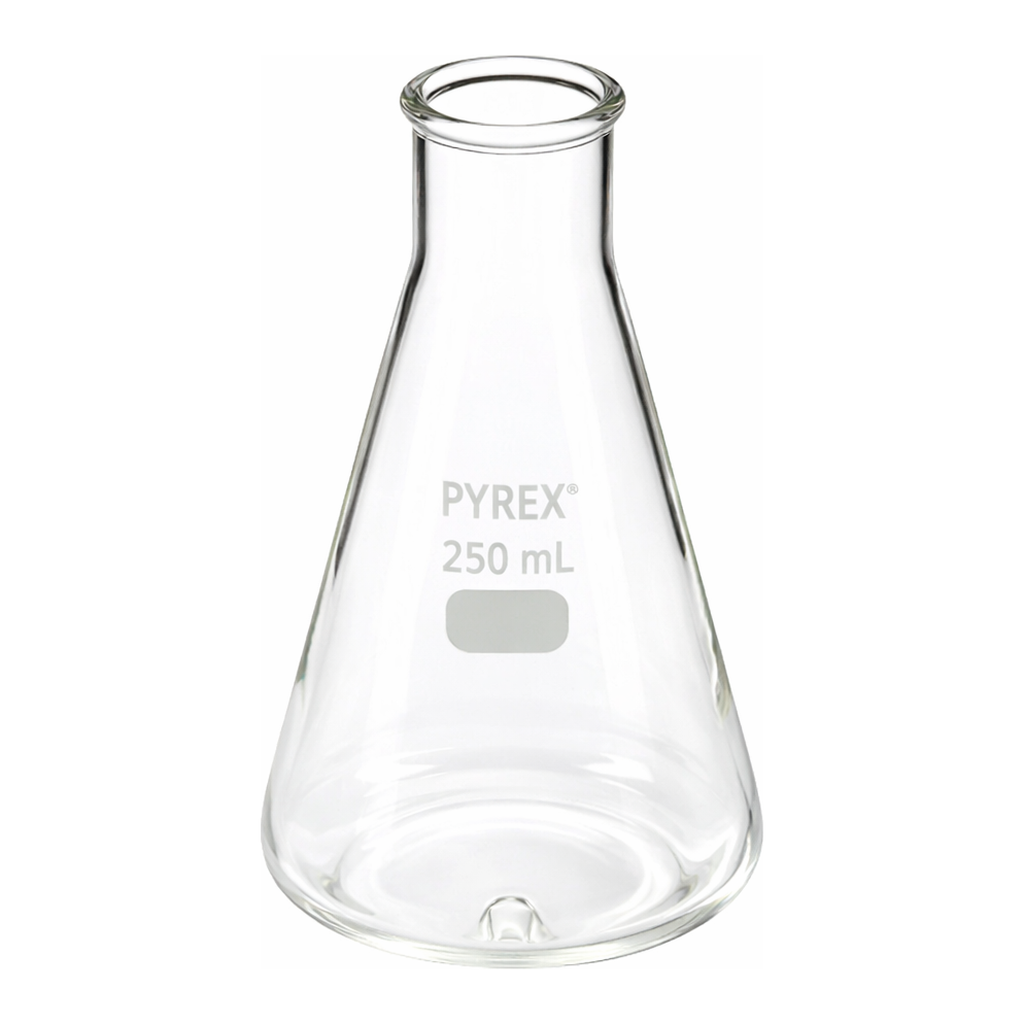 Merck Pyrex baffled Erlenmeyer flask