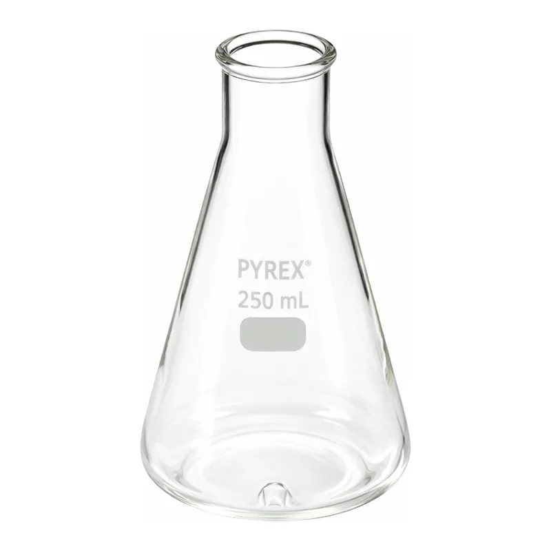 Merck Pyrex baffled Erlenmeyer flask