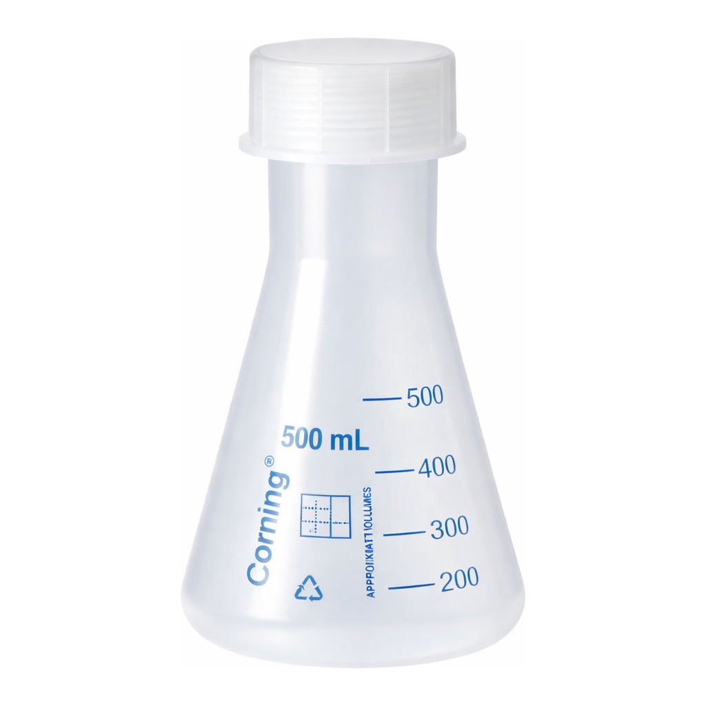 Merck Corning narrow mouth Erlenmeyer flask, reusable