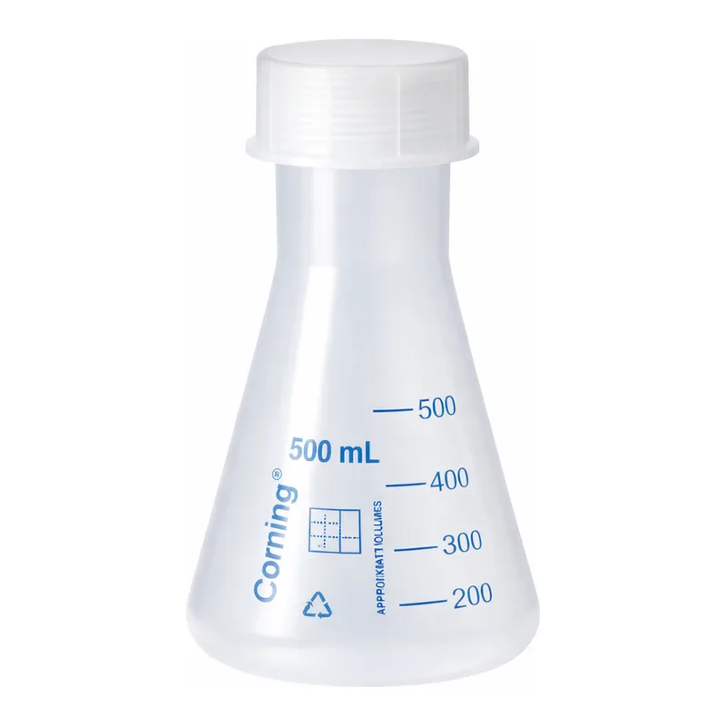 Merck Corning narrow mouth Erlenmeyer flask, reusable