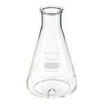 Merck Pyrex baffled Erlenmeyer flask