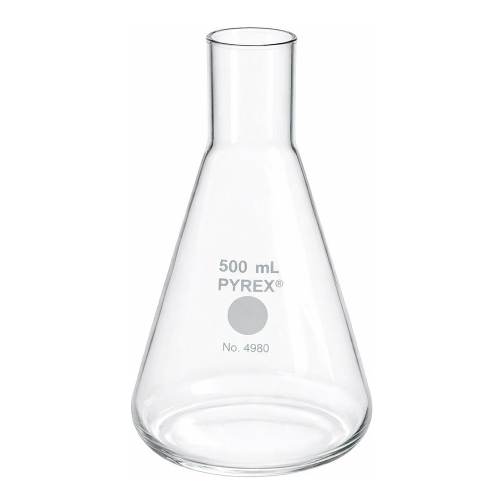 Merck Pyrex long neck culture flask