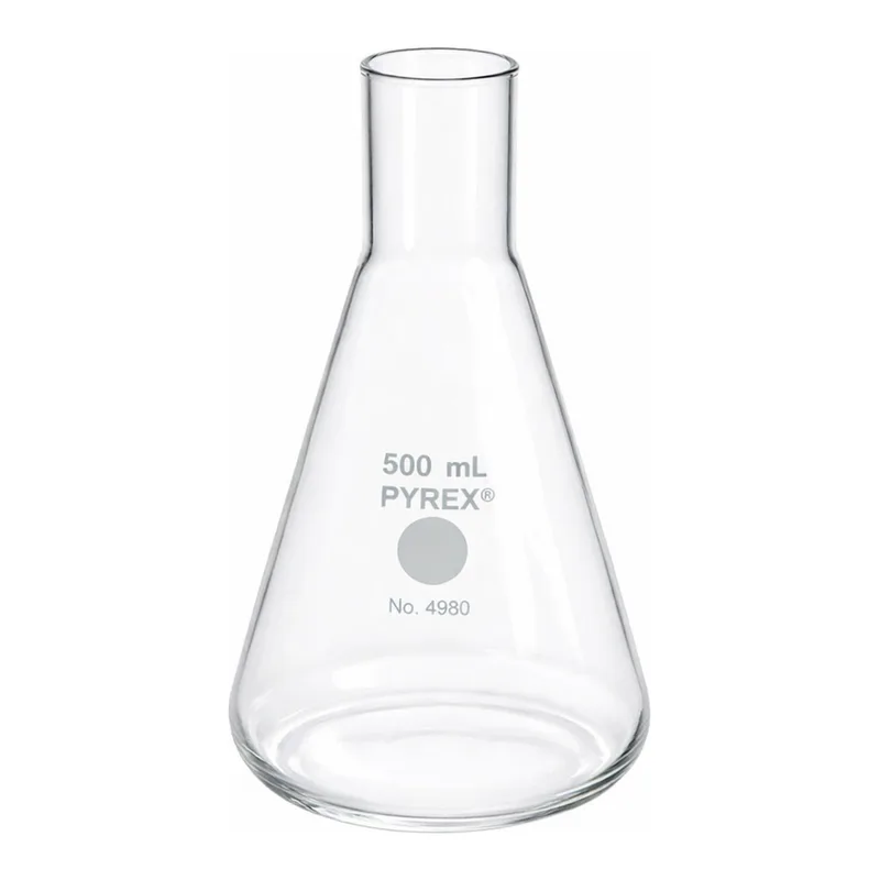 Merck Pyrex long neck culture flask