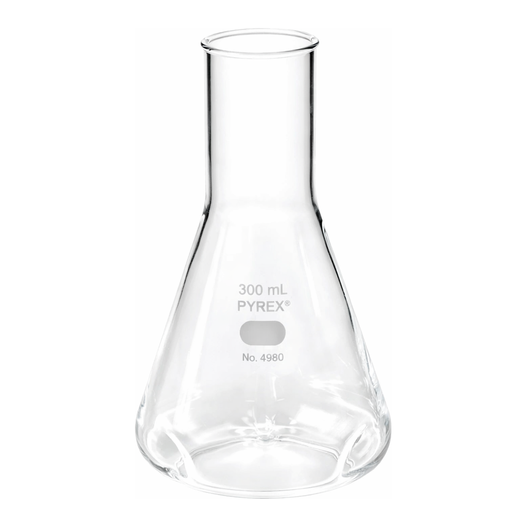 Merck Pyrex shaker flask with extra-deep baffles