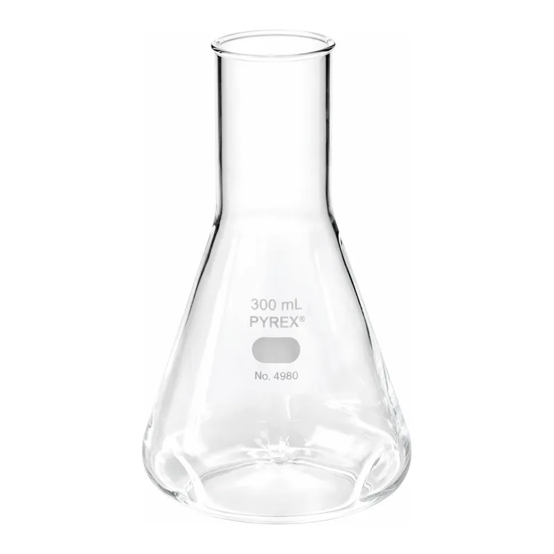 Merck Pyrex shaker flask with extra-deep baffles