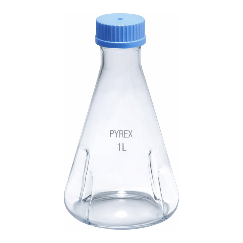 Merck Pyrex Culture flask, baffled, PTFE membrane screwcap