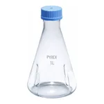 Merck Pyrex Culture flask, baffled, PTFE membrane screwcap