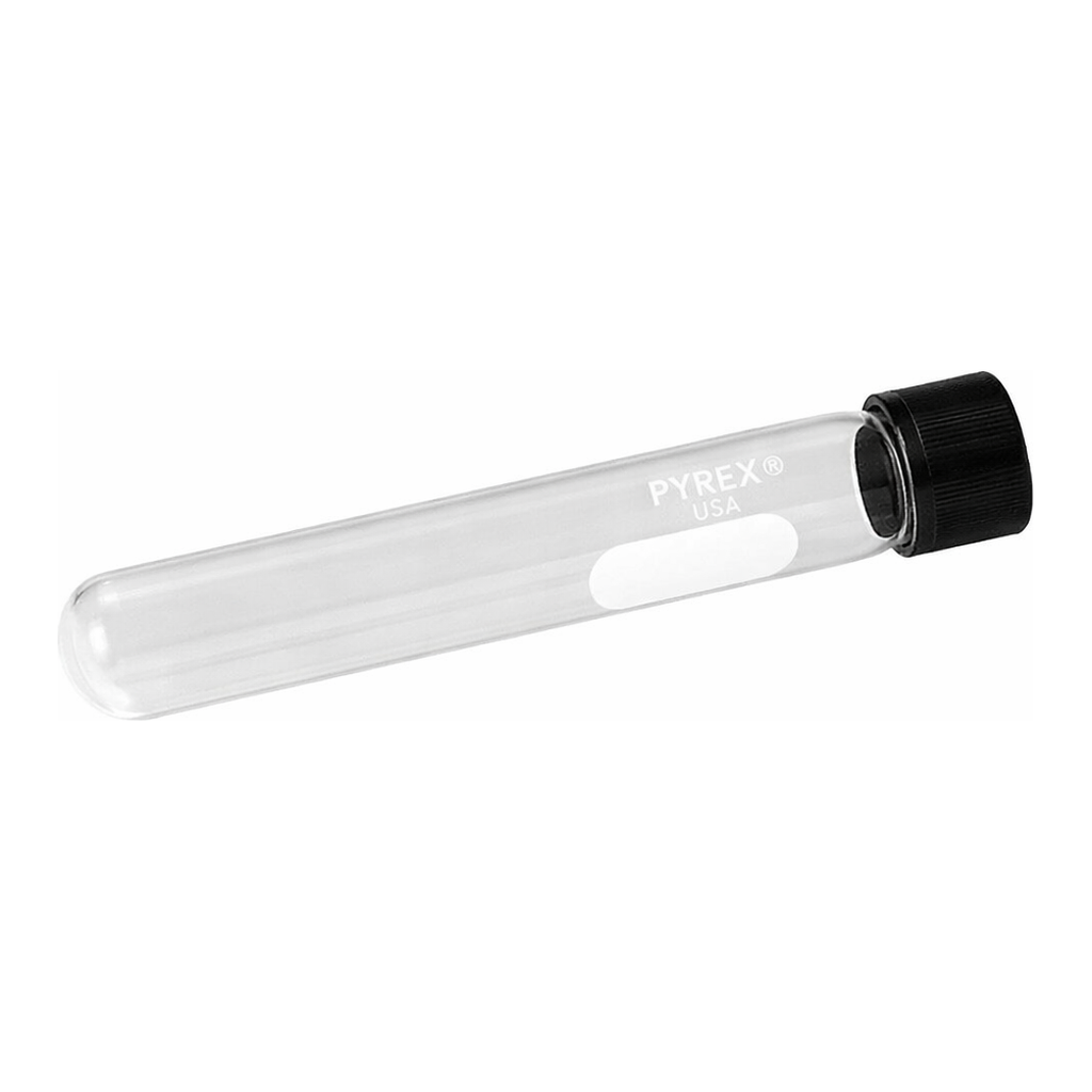 Merck Pyrex culture tubes, screw cap with PTFE liner