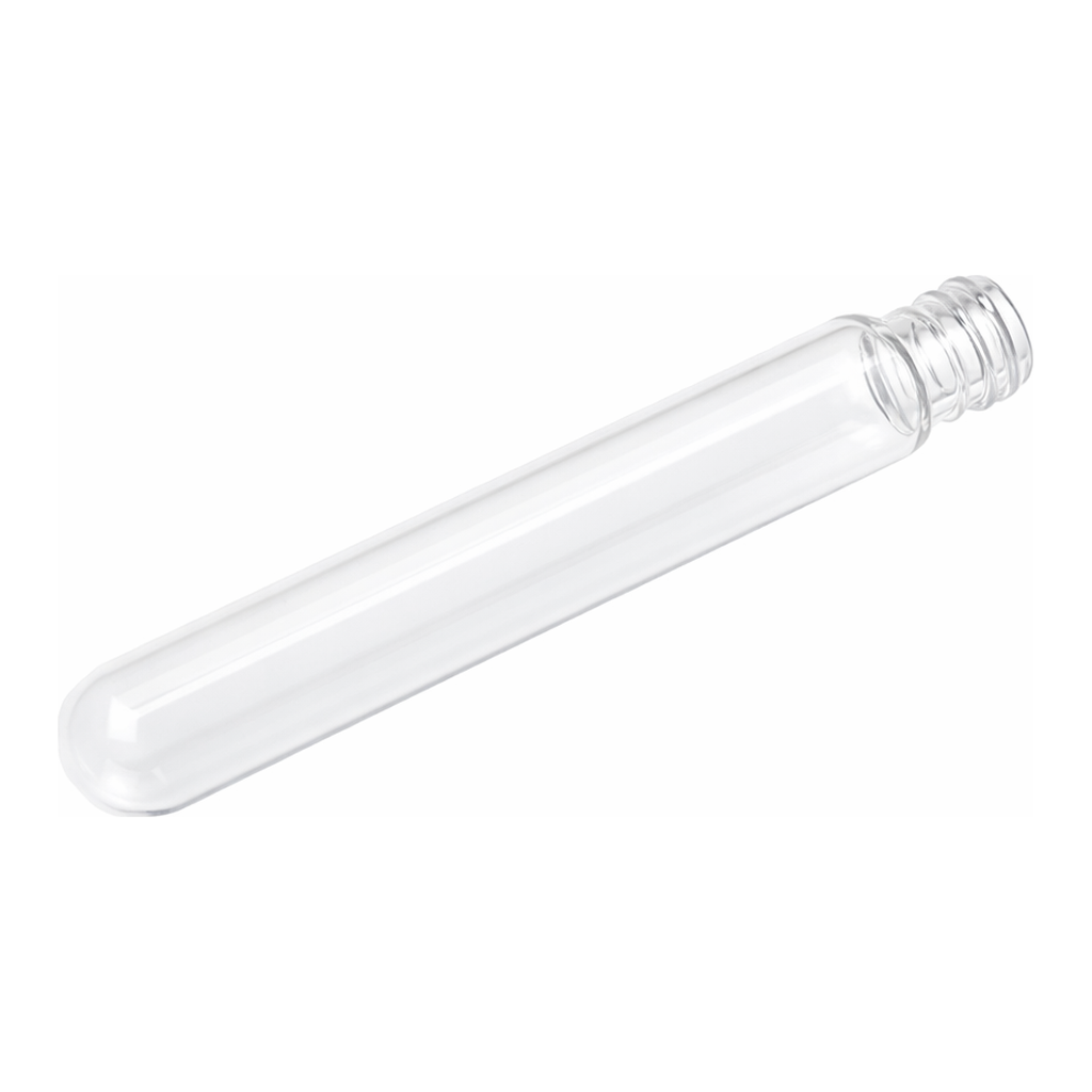 Merck Pyrex disposable culture tubes, screw cap style, round-bottom