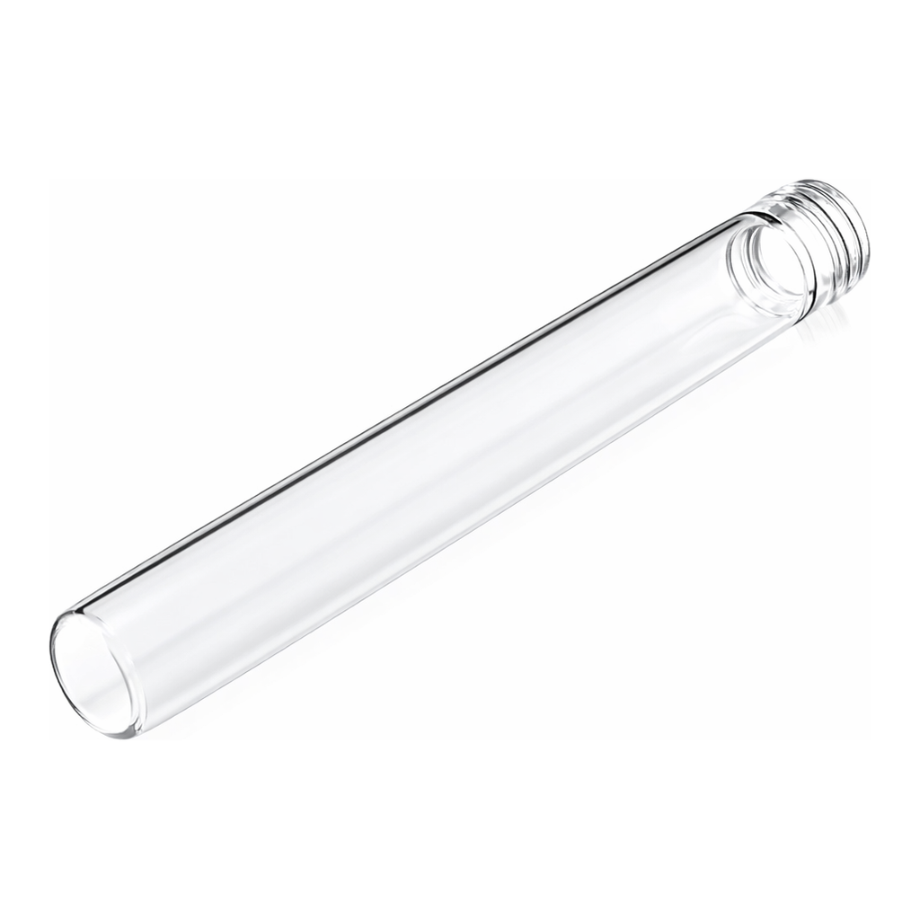 Merck Pyrex disposable culture tubes, screw-cap style, flat bottom