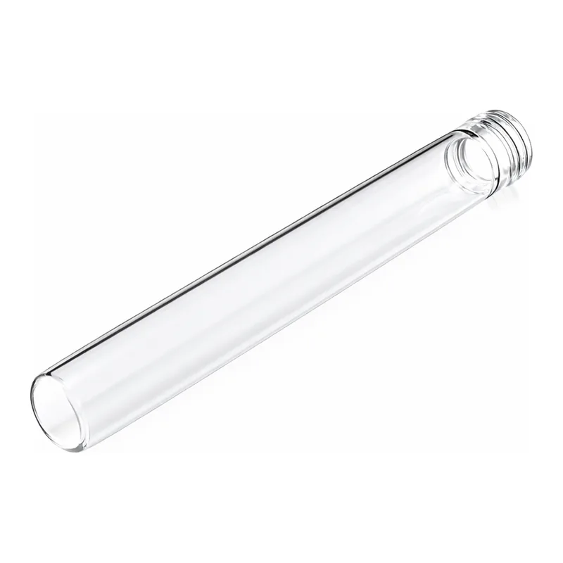 Merck Pyrex disposable culture tubes, screw-cap style, flat bottom