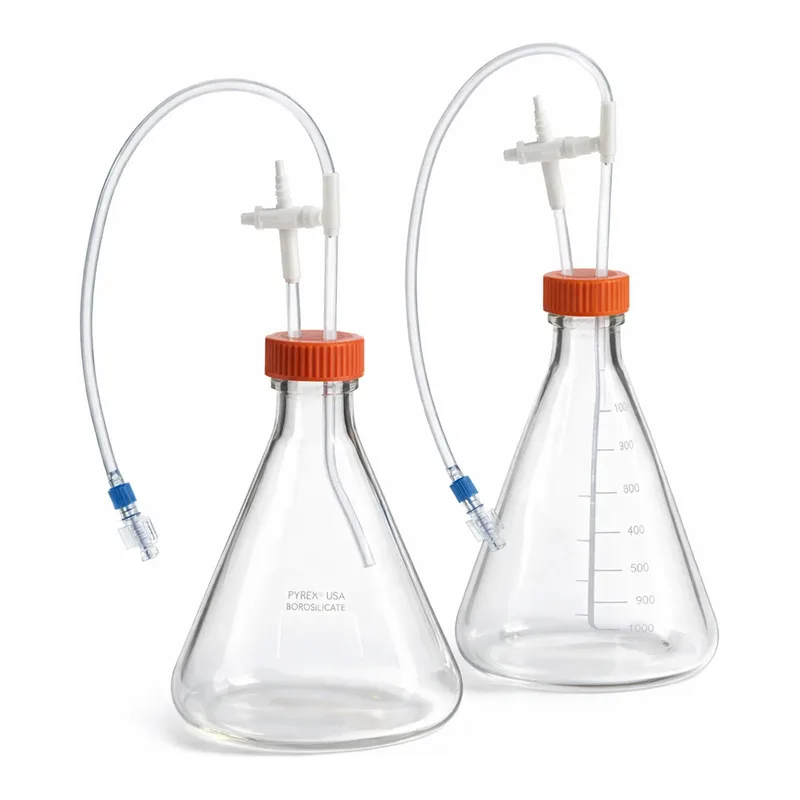 Merck Corning Erlenmeyer cell culture flasks, 0.2 μm vent with diptube