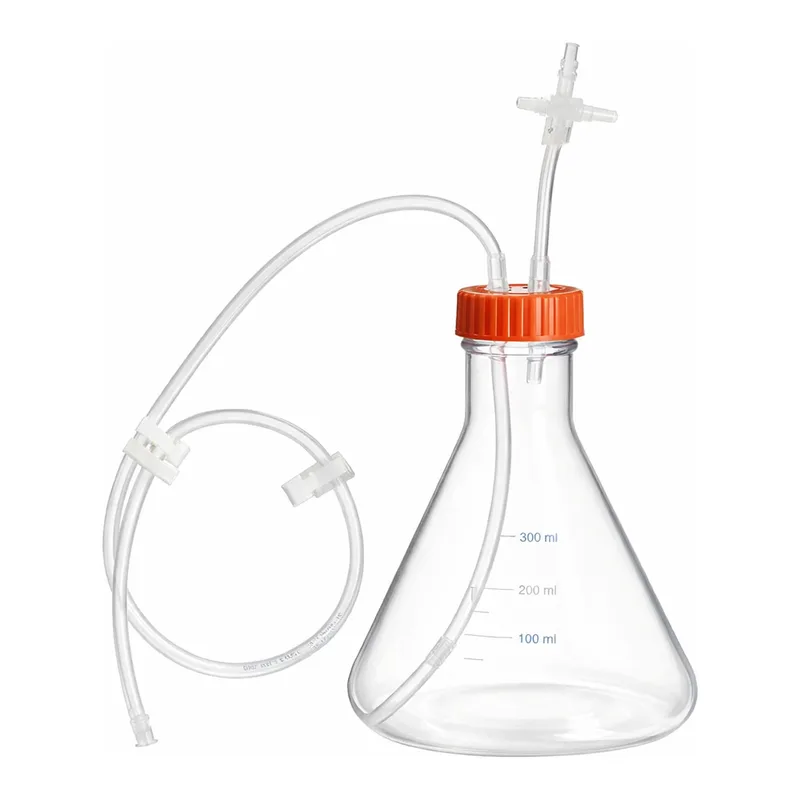 Merck Corning Erlenmeyer flask, with aseptic connector