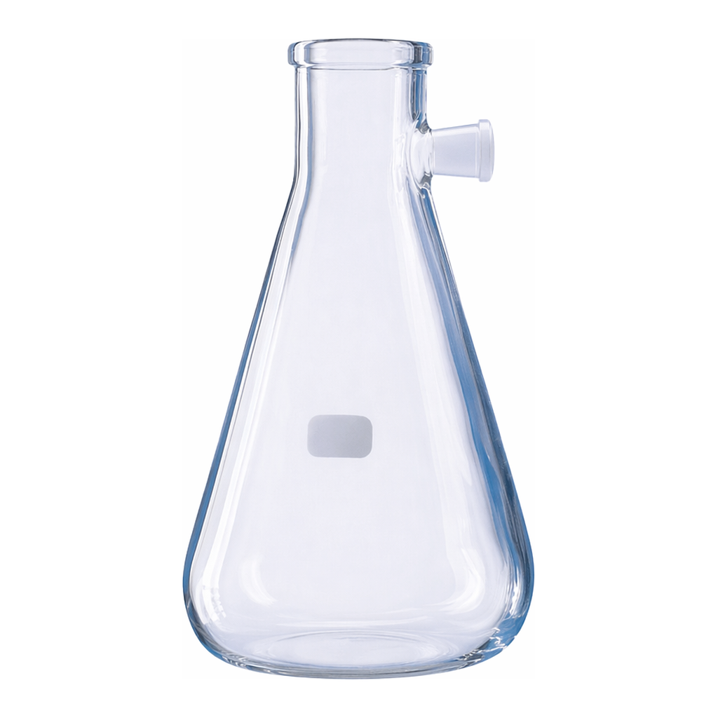 Merck BRAND filter flask, glass, with lateral socket