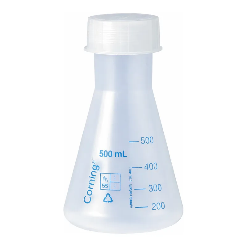 Merck Corning narrow mouth Erlenmeyer flask, reusable