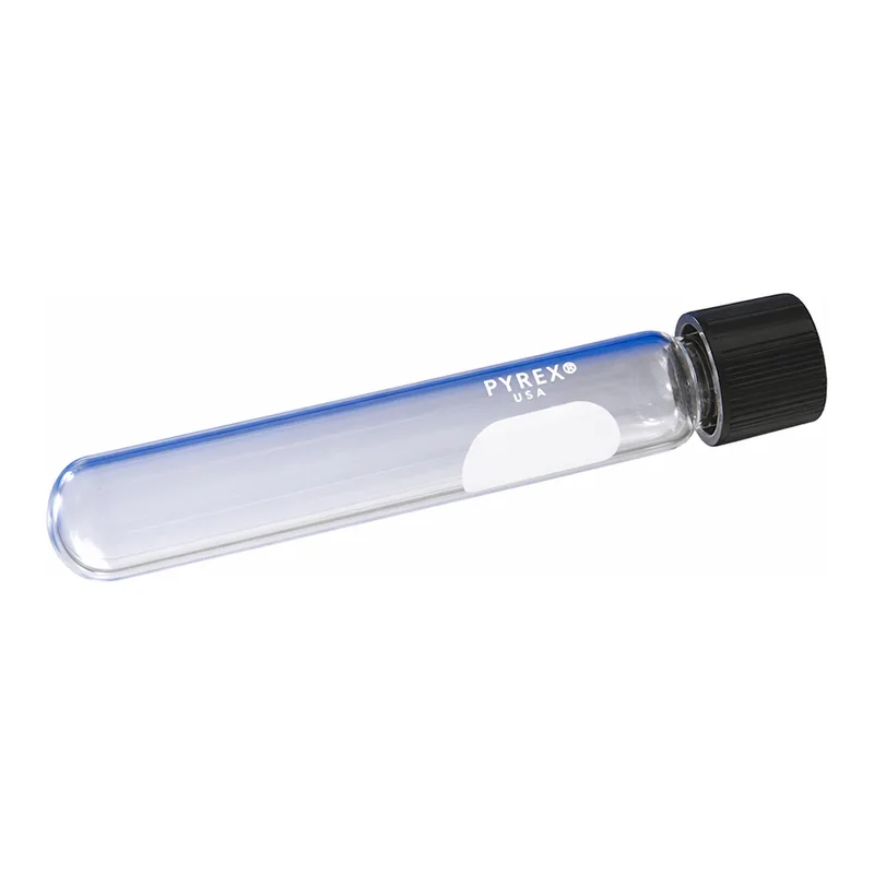 Merck Pyrex culture tubes, screw cap with PTFE liner