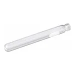 Merck Pyrex disposable culture tubes, screw cap style with white marking spot