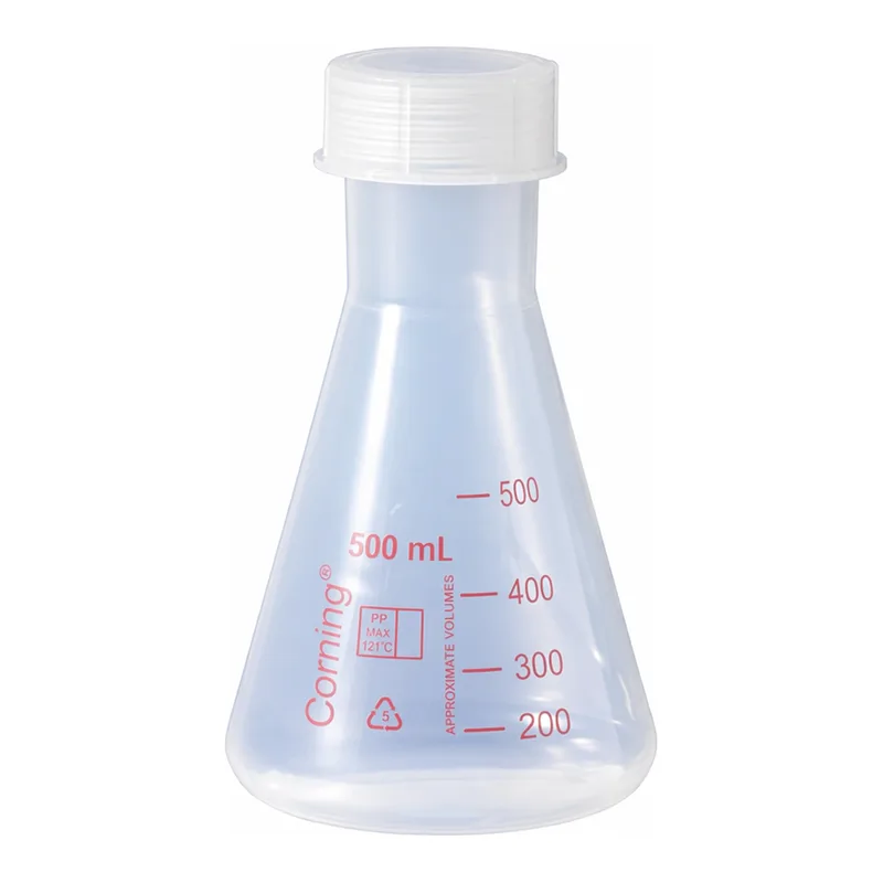 Merck Corning narrow mouth Erlenmeyer flask, reusable