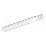 Merck Pyrex disposable culture tubes, screw cap style with white marking spot