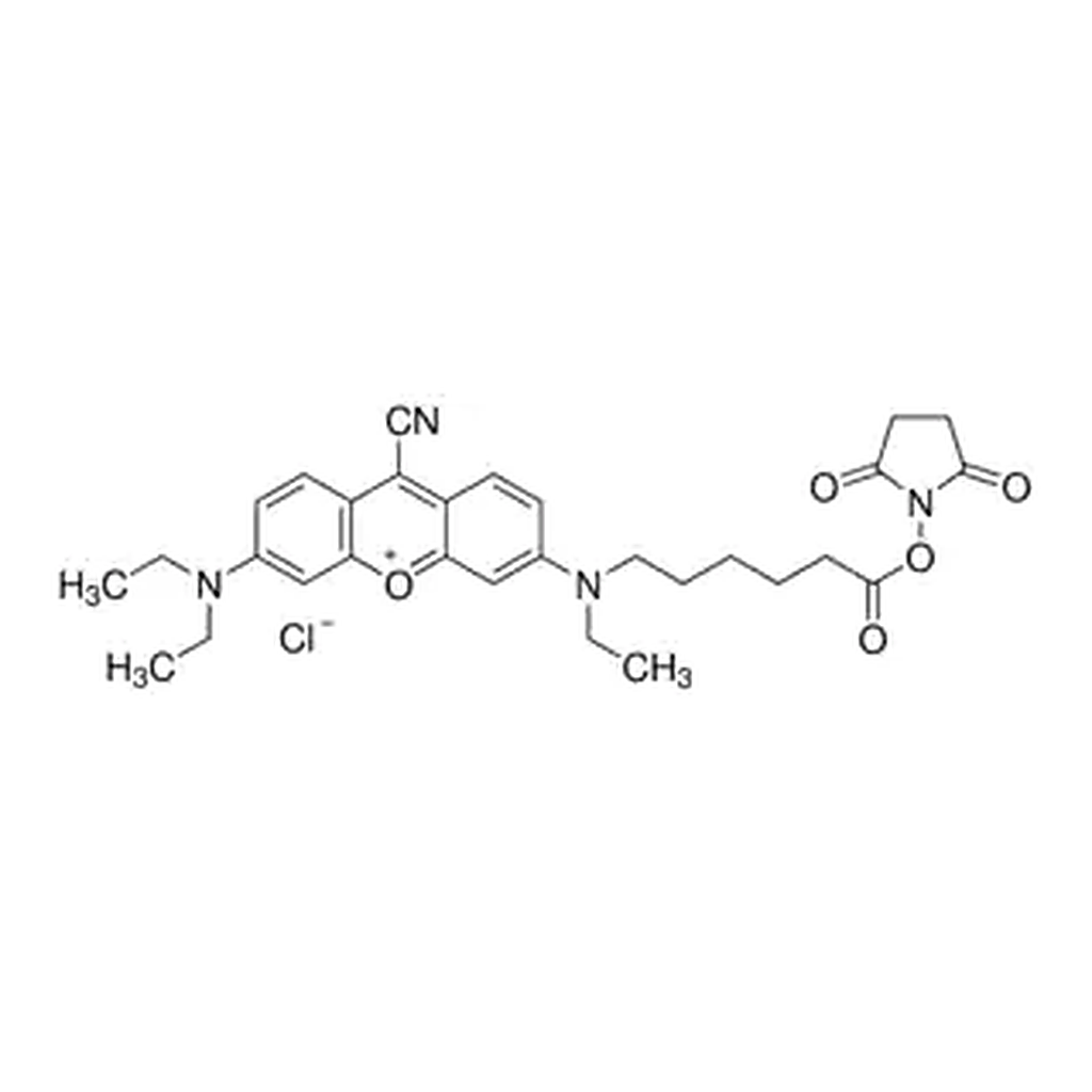 Merck 9-Cyano-N,N,N′-triethylpyronine-N′-caproic acid N-hydroxysuccinimide ester chloride