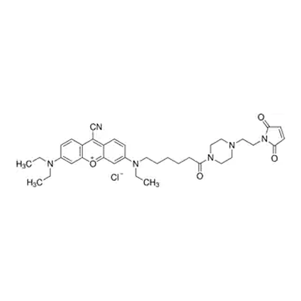 Merck 9-Cyano-N,N,N′-triethylpyronine-N′-caproic acid N4-(maleimidoethyl)piperazide chloride