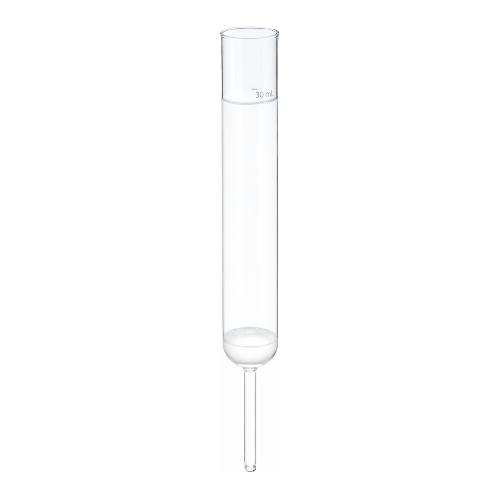 Merck Pyrex Filter funnel cylindrical, with sintered glass disc