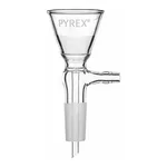 Merck Pyrex Filter funnel, Hirsch style with sintered glass disc
