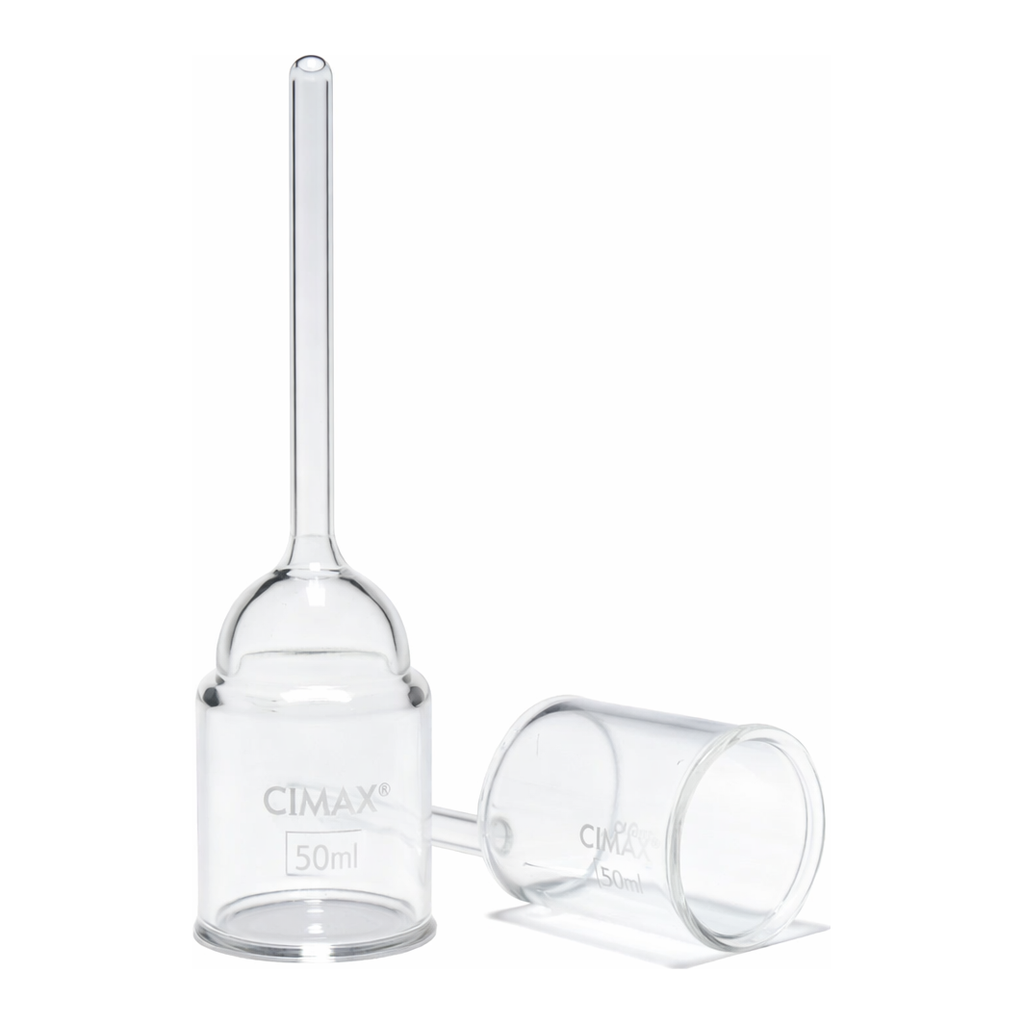 Merck Pyrex Büchner filter funnels with sintered disc