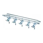 Merck Synthware all-glass vacuum/inert gas manifold with hollow high vacuum stopcocks