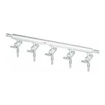 Merck Synthware all-glass vacuum/inert gas manifold with hollow high vacuum stopcocks