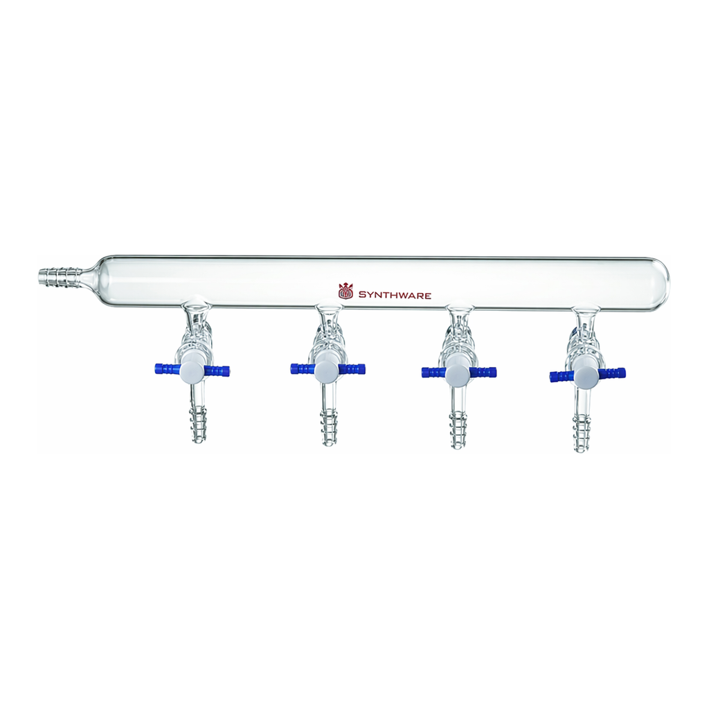 Merck Synthware vacuum manifold with PTFE stopcocks