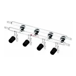 Merck Synthware Vacuum/Inert Gas Manifold with double bank and high vacuum valves