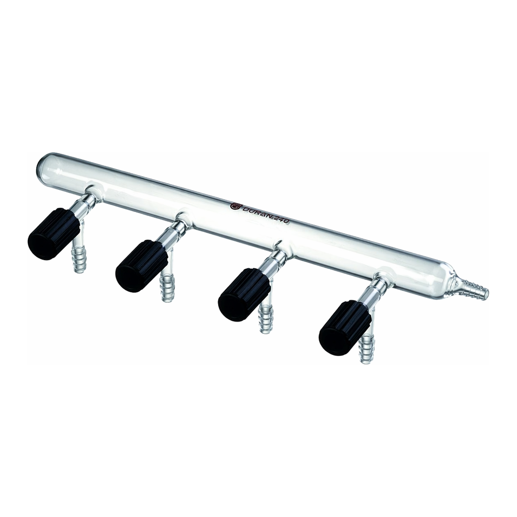 Merck Synthware vacuum manifold with high vacuum valves