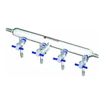 Merck Synthware nitrogen/argon line manifold with PTFE stopcocks
