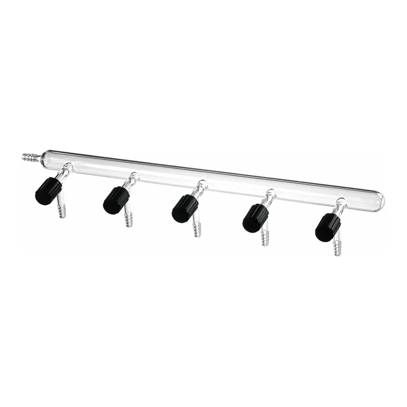 Merck Synthware vacuum manifold with high vacuum valves