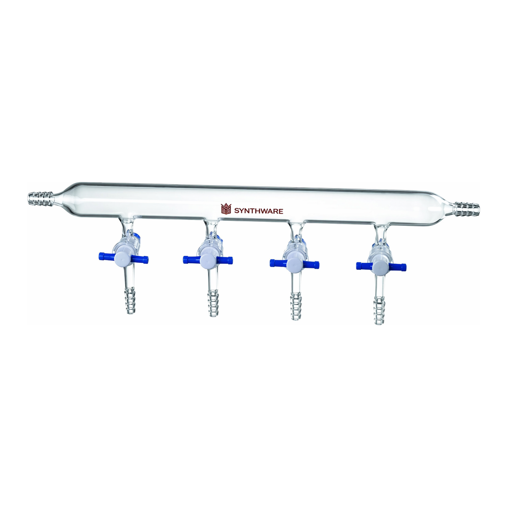Merck Synthware vacuum manifold with PTFE stopcocks