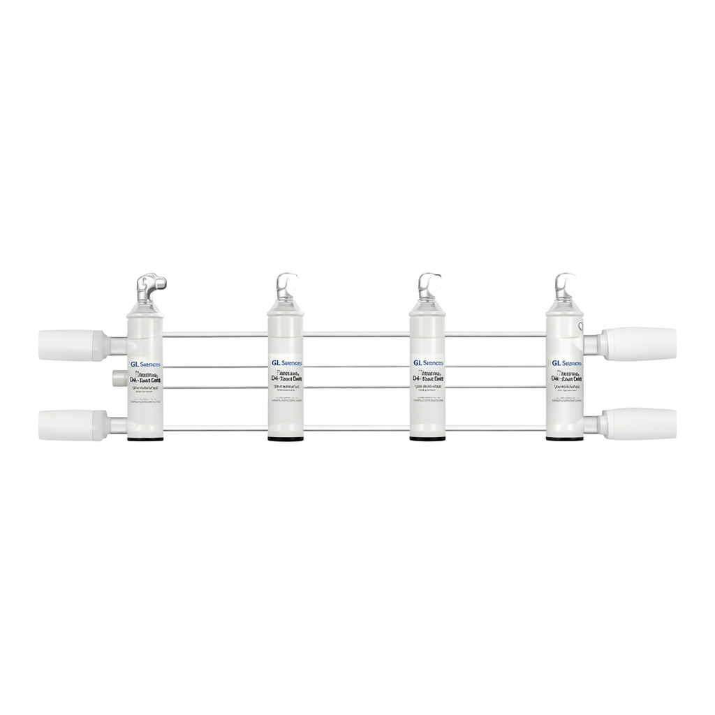 Merck Aldrich dual-bank vacuum manifold with glass hosebarb stopcocks and jointed ends
