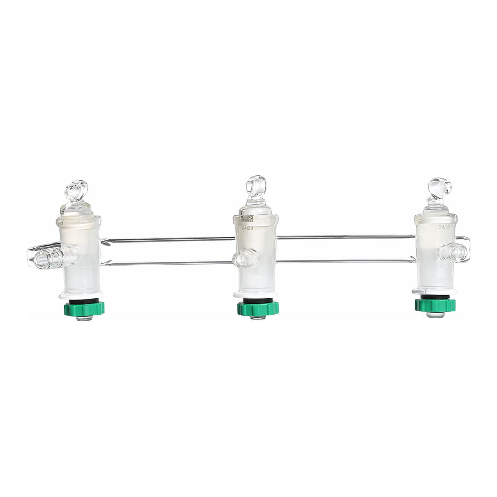 Merck Aldrich single bank manifold with 1 hose connection and 1 closed end