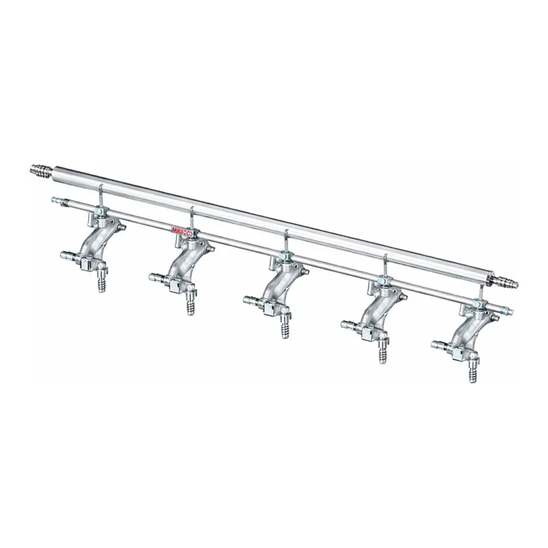 Merck Synthware all-glass vacuum/inert gas manifold with hollow high vacuum stopcocks